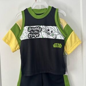 Star Wars Kids 3 Piece Set - Bounty On The Move Mandalorian Bin Grogu Baby Yoda